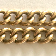 Load image into Gallery viewer, Heavy Antique Yellow Gold Curb Bracelet