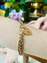 Load image into Gallery viewer, Heavy Antique Yellow Gold Curb Bracelet
