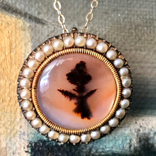 Load image into Gallery viewer, Antique Georgian Gold and Moss Agate Brooch/Pendant