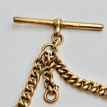 Load image into Gallery viewer, Antique Gold Fob Chain (Watch Chain) Bracelet or Necklace