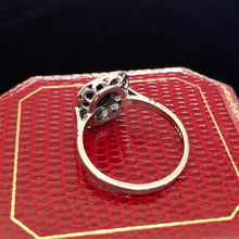 Load image into Gallery viewer, Vintage Art Deco Sapphire Diamond 18ct Ring