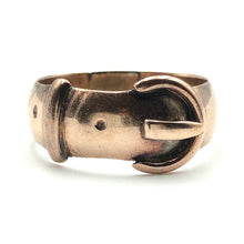 Load image into Gallery viewer, Antique Rose Gold Buckle Ring