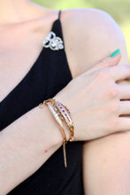 Load image into Gallery viewer, Antique Victorian Diamond and 15ct Gold Bangle Bracelet