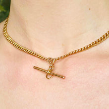 Load image into Gallery viewer, Antique Gold Fob Chain (Watch Chain) Bracelet or Necklace