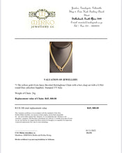 Load image into Gallery viewer, Gold Italian Chain with Sapphire