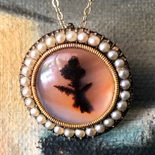 Load image into Gallery viewer, Antique Georgian Gold and Moss Agate Brooch/Pendant