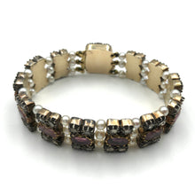 Load image into Gallery viewer, Georgian Diamond and Ruby Bracelet