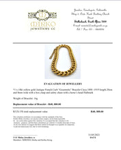 Load image into Gallery viewer, Antique French Gold "Gourmette" Bracelet