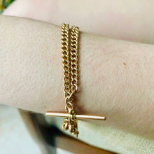Load image into Gallery viewer, Antique Gold Fob Chain (Watch Chain) Bracelet or Necklace