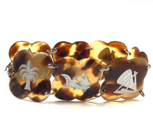 Load image into Gallery viewer, Victorian Pique Tortoise Shell Bracelet