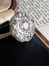 Load image into Gallery viewer, Victorian Diamond Cluster Ring
