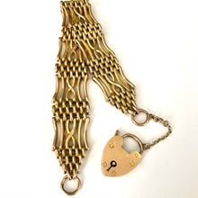 Load image into Gallery viewer, Antique Victorian Gold Gate Bracelet