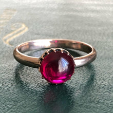 Load image into Gallery viewer, Antique Cabochon Ruby Ring