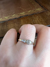 Load image into Gallery viewer, Antique Edwardian Diamond Platinum and 18ct Gold Ring