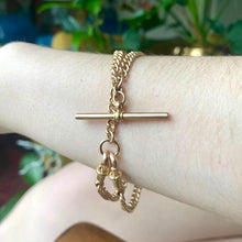 Load image into Gallery viewer, Antique Gold Fob Chain (Watch Chain) Bracelet or Necklace