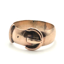 Load image into Gallery viewer, Antique Rose Gold Buckle Ring