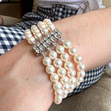 Load image into Gallery viewer, 18ct Pearl and Diamond Bracelet
