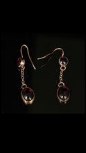 Load image into Gallery viewer, Gold and Garnet Earrings
