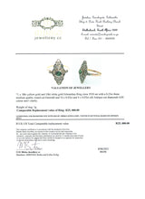 Load image into Gallery viewer, Art Deco Emerald and Diamond 18ct Ring
