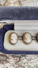 Load and play video in Gallery viewer, Antique Hand Carved Cameo Bracelet
