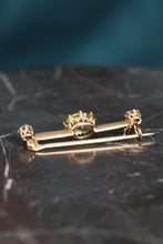 Load image into Gallery viewer, Victorian Diamond and Peridot Pin Brooch
