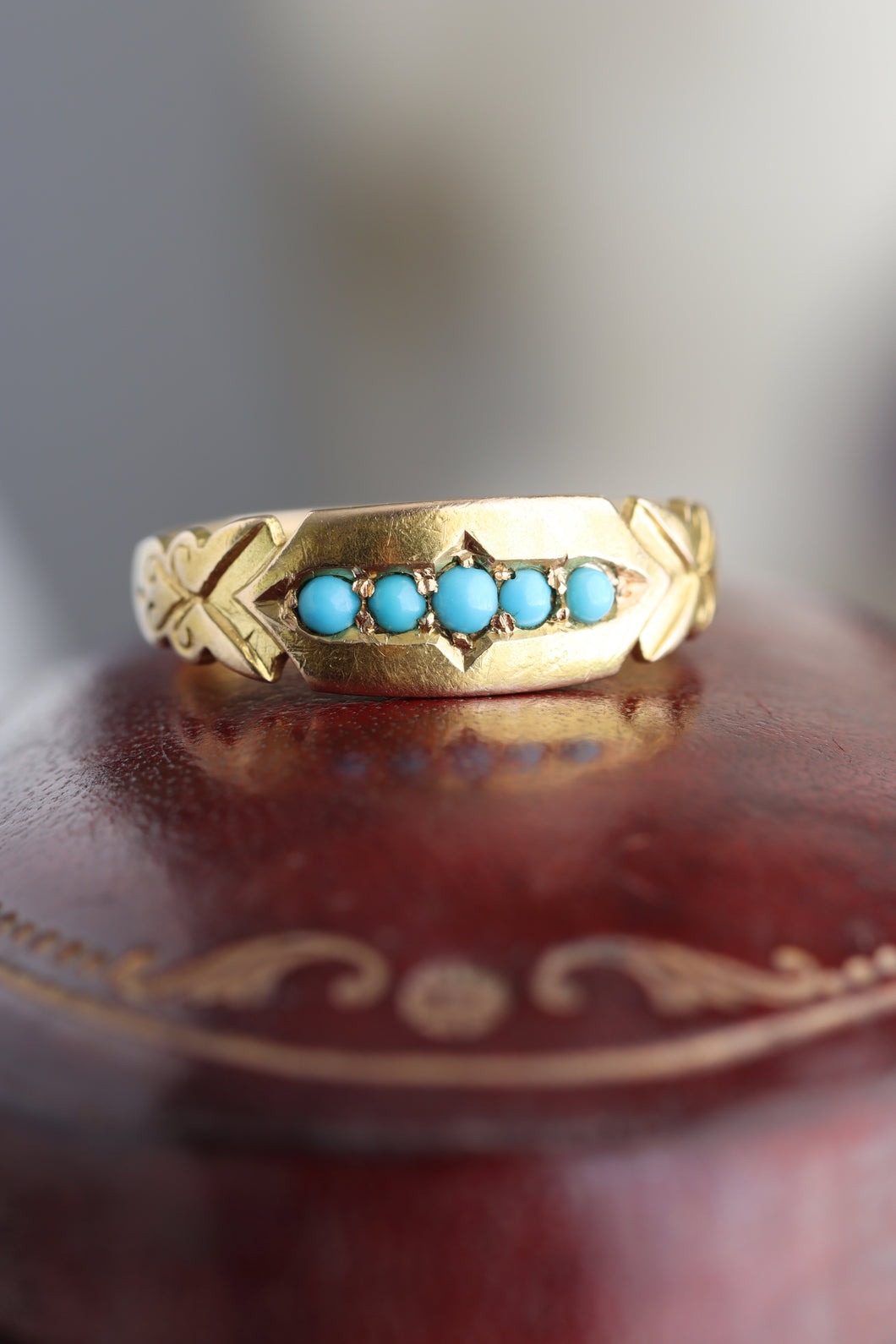 Victorian 15ct Gold and Turquoise Ring