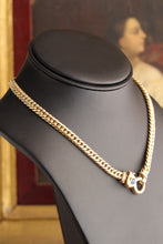 Load image into Gallery viewer, Gold Italian Chain with Sapphire
