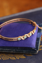 Load image into Gallery viewer, Victorian Rose Gold Turquoise and Seed Pearl Bracelet
