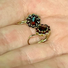 Load image into Gallery viewer, Bohemian Garnet Earrings from Prague
