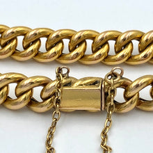 Load image into Gallery viewer, Antique French Gold &quot;Gourmette&quot; Bracelet
