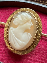 Load image into Gallery viewer, Edwardian Era Gold and Cameo Pin Brooch
