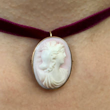 Load image into Gallery viewer, Antique Victorian Cameo Pendant
