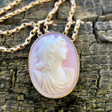 Load image into Gallery viewer, Antique Victorian Cameo Pendant
