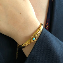 Load image into Gallery viewer, Antique Victorian 15ct Gold and Turquoise Bracelet
