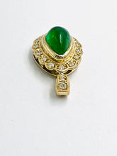 Load image into Gallery viewer, Vintage Art Deco Emerald and Diamond Pendant
