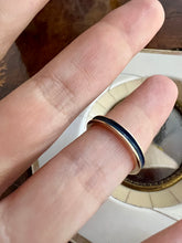 Load image into Gallery viewer, Gold and Blue Enamel Ring
