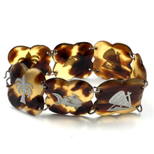 Load image into Gallery viewer, Victorian Pique Tortoise Shell Bracelet
