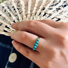 Load image into Gallery viewer, Antique Victorian Turquoise Ring, 1899
