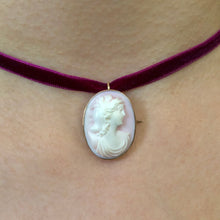 Load image into Gallery viewer, Antique Victorian Cameo Pendant
