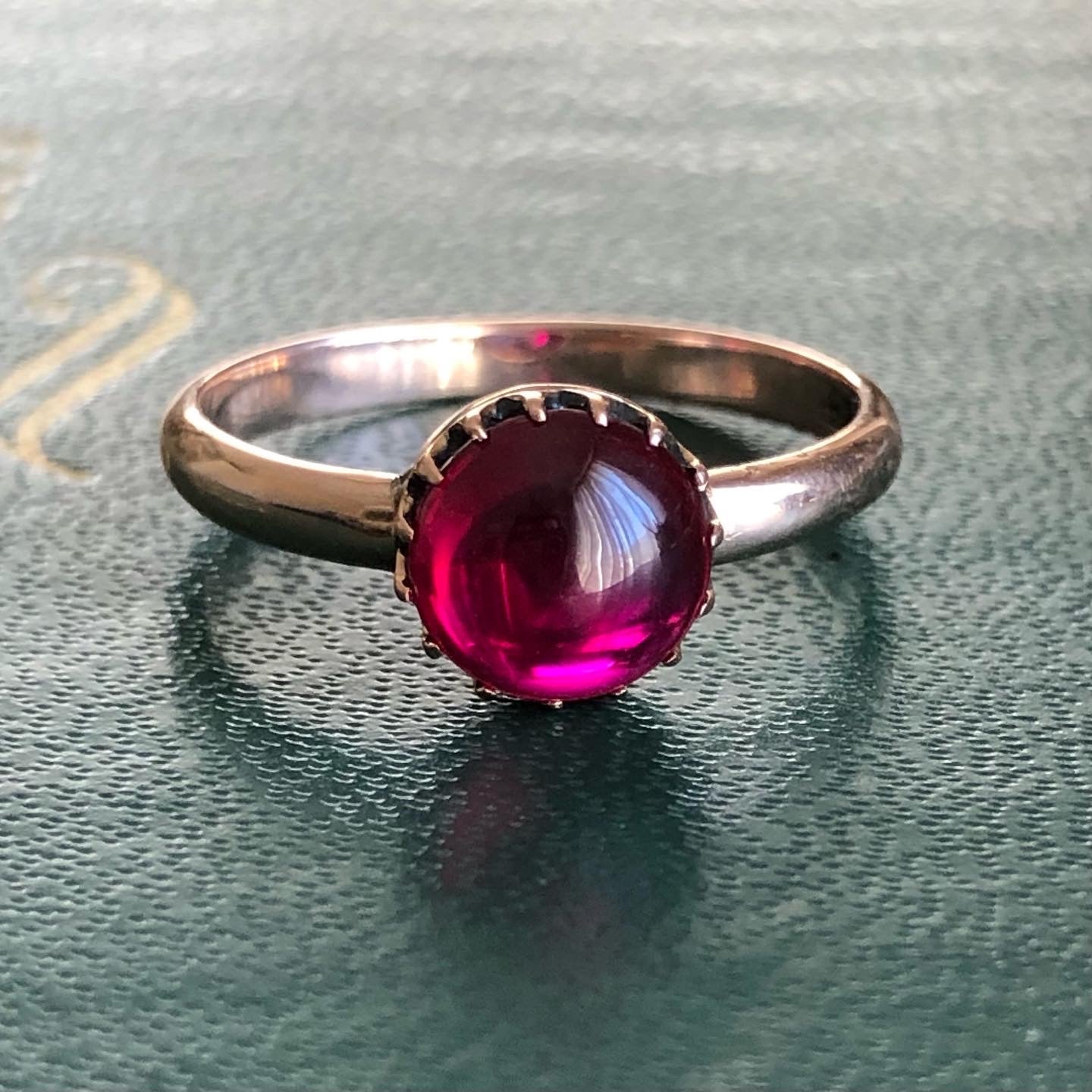 Cabochon sale ruby ring