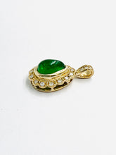 Load image into Gallery viewer, Vintage Art Deco Emerald and Diamond Pendant
