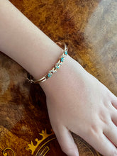 Load image into Gallery viewer, Victorian Rose Gold Turquoise and Seed Pearl Bracelet
