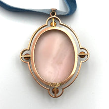 Load image into Gallery viewer, Antique Edwardian Rose Gold Cameo Pendant
