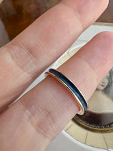 Load image into Gallery viewer, Gold and Blue Enamel Ring
